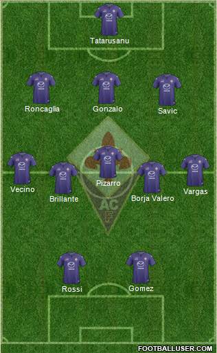 Fiorentina Formation 2014