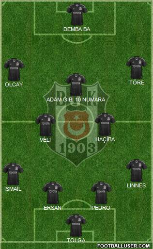 Besiktas JK Formation 2014