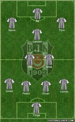 Besiktas JK Formation 2014