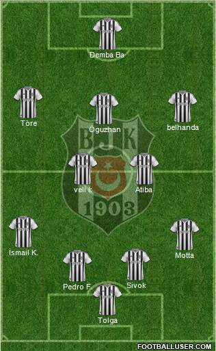 Besiktas JK Formation 2014