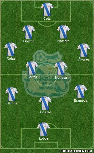 Club Puebla de la Franja football formation