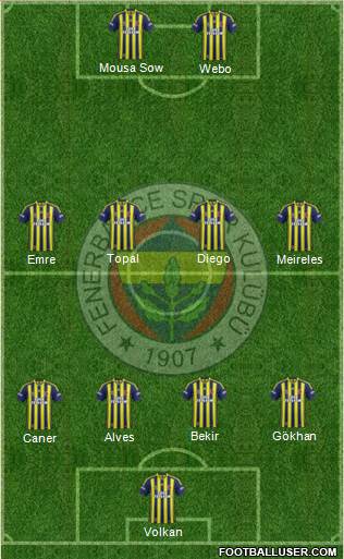 Fenerbahçe SK Formation 2014
