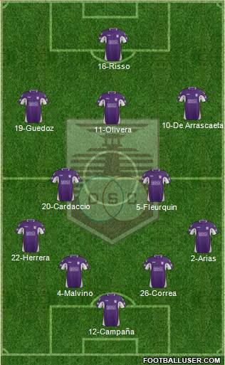 Defensor Sporting Club Formation 2014