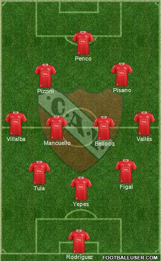 Independiente Formation 2014