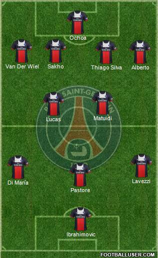 Paris Saint-Germain Formation 2014