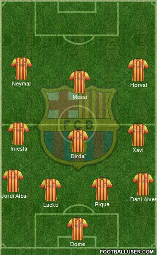 F.C. Barcelona Formation 2014