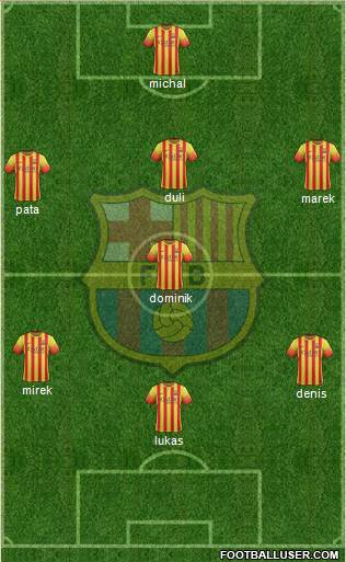 F.C. Barcelona Formation 2014