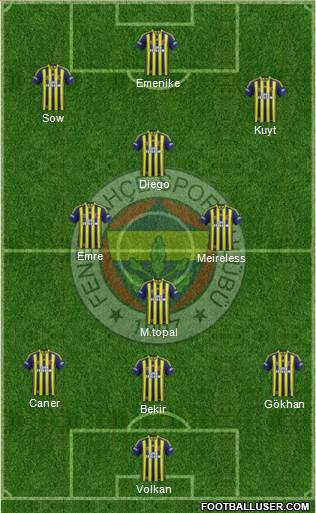 Fenerbahçe SK Formation 2014