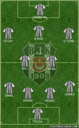 Besiktas JK Formation 2014