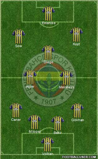 Fenerbahçe SK Formation 2014