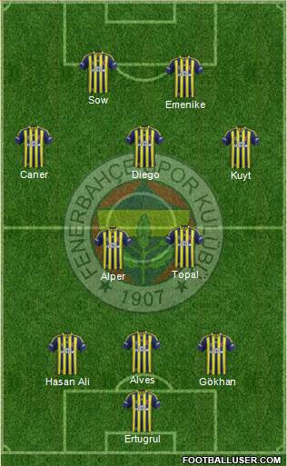Fenerbahçe SK Formation 2014