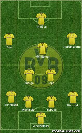 Borussia Dortmund Formation 2014