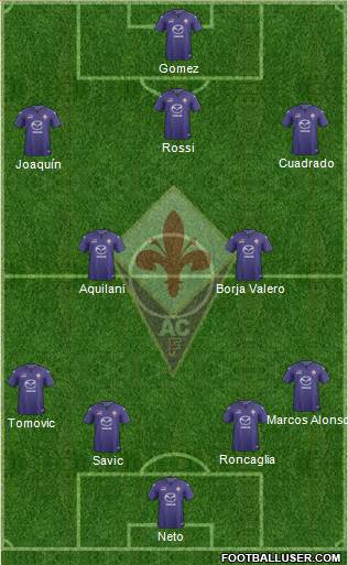 Fiorentina Formation 2014