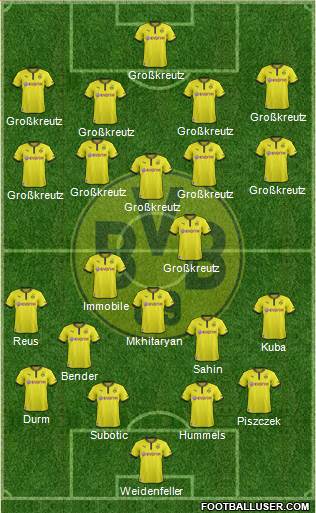 Borussia Dortmund Formation 2014