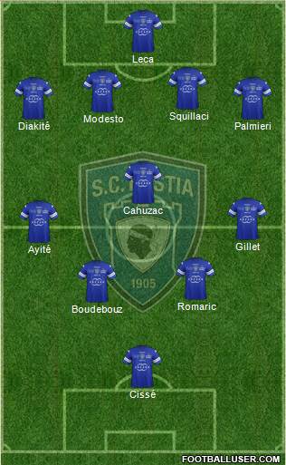 Sporting Club Bastia Formation 2014