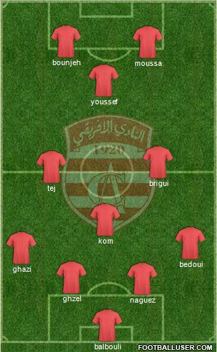 Club Africain Tunis Formation 2014