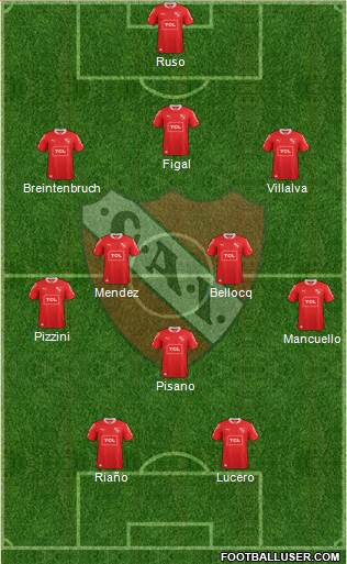Independiente Formation 2014