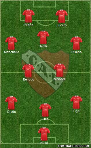 Independiente Formation 2014