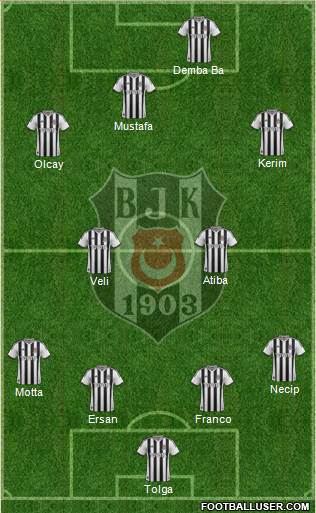 Besiktas JK Formation 2014