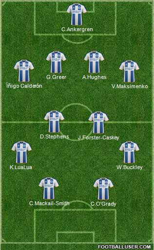 Brighton and Hove Albion Formation 2014