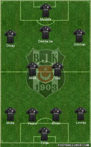 Besiktas JK Formation 2014