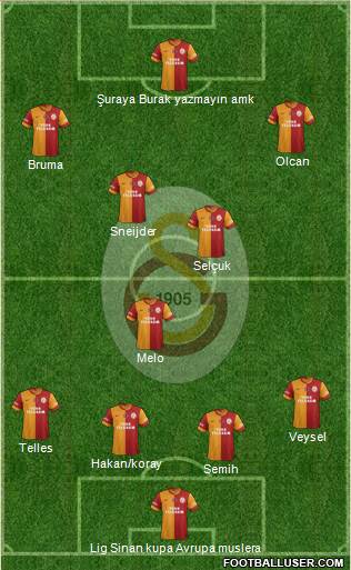 Galatasaray SK Formation 2014