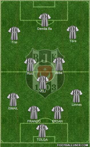 Besiktas JK Formation 2014