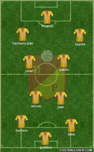 CS Deportivo Pereira Formation 2014