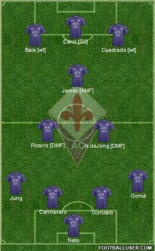 Fiorentina Formation 2014