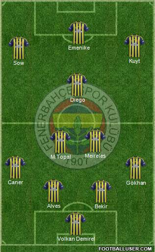 Fenerbahçe SK Formation 2014