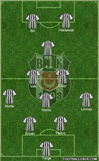 Besiktas JK Formation 2014