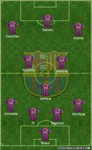 F.C. Barcelona Formation 2014