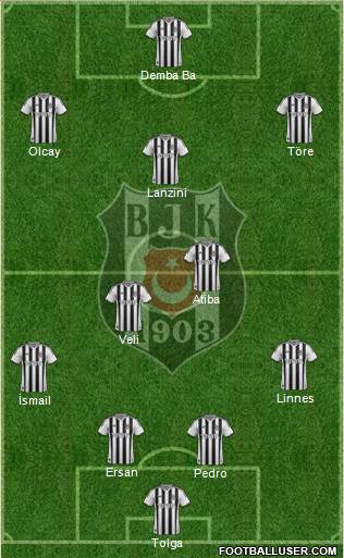 Besiktas JK Formation 2014