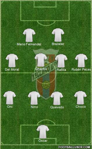 Yeclano Deportivo Formation 2014