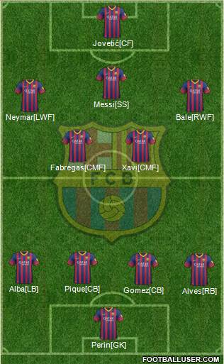 F.C. Barcelona Formation 2014
