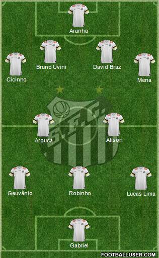 Santos FC Formation 2014
