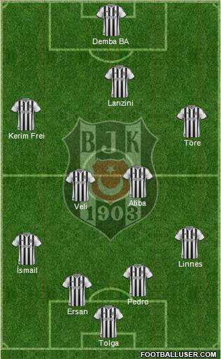 Besiktas JK Formation 2014