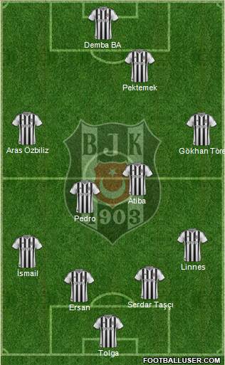 Besiktas JK Formation 2014