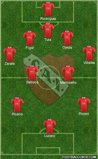 Independiente Formation 2014
