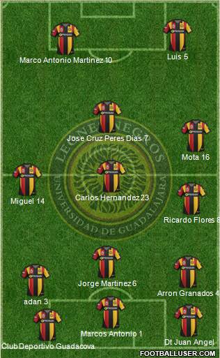 Club Universidad de Guadalajara Formation 2014