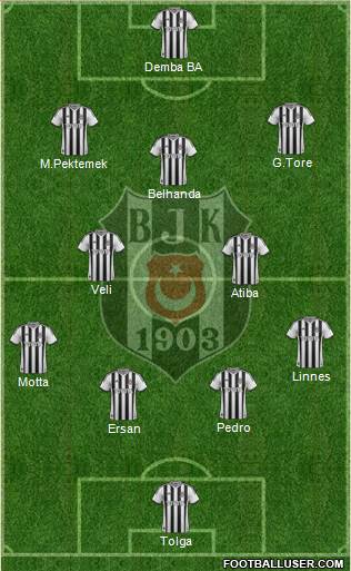 Besiktas JK Formation 2014