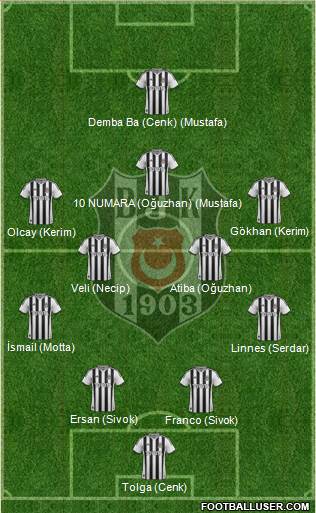 Besiktas JK Formation 2014