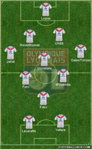 Olympique Lyonnais Formation 2014