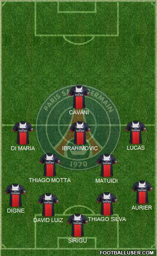 Paris Saint-Germain Formation 2014