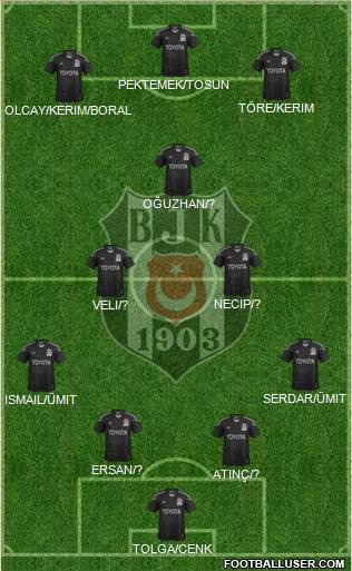 Besiktas JK Formation 2014