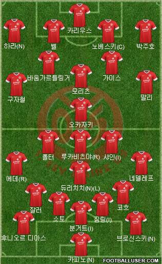 1.FSV Mainz 05 Formation 2014