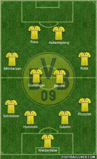 Borussia Dortmund Formation 2014