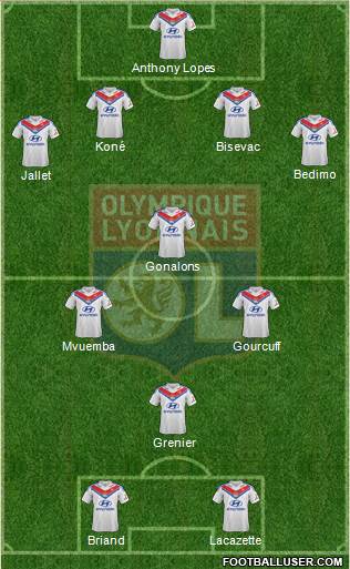 Olympique Lyonnais Formation 2014