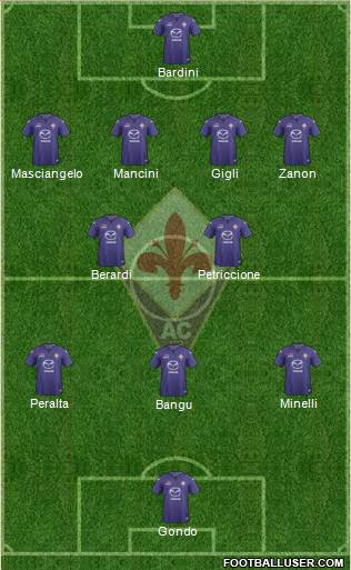 Fiorentina Formation 2014