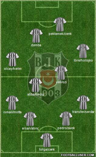 Besiktas JK Formation 2014